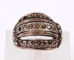 Ezüst (Ag.) gyűrű, méret:51, nettó:5,4 gr