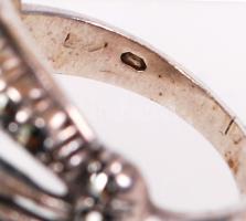 Ezüst (Ag.) gyűrű, méret:51, nettó:5,4 gr