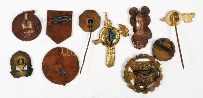 ~1980. 10db-ból álló vegyes jelvény tétel T:vegyes