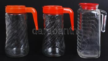 3db üdítős kancsó /  Juice jugs, 20cm