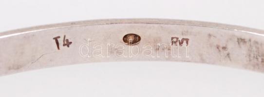 Ezüst (Ag.) karkötő, jelzett, d:6,5 cm, nettó: 11 gr