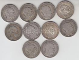 1893-1915. 1K Ag "Ferenc József" (10x) T:vegyes