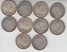 1893-1915. 1K Ag "Ferenc József" (10x) T:vegyes