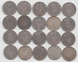 Ausztria 1893-1915. 1K Ag "Ferenc József" (20x) T:vegyes Austria 1893-1915. 1 Corona Ag "Franz Joseph" (20x) C:Mixed