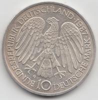 NSZK 1987G 10M Ag "Európai Közösség" T:BU GFR 1987G 10 Mark Ag "30 Years of European Unity" T:BU