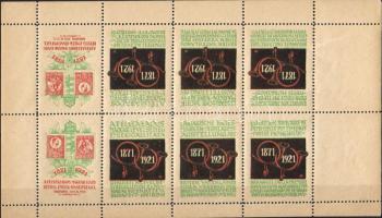 1921 Félszázados a magyar bélyeg emlékív (12000)