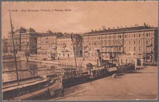 Fiume port, ships, Grand Hotel Europe (b)