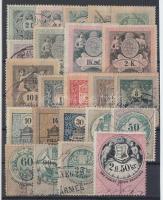 1800-as évekből 23db klf. illetékbélyeg.