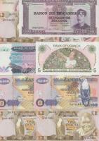 10db vegyes modern afrikai bankjegy T:I 10 pcs of mixed modern African banknotes C:Unc