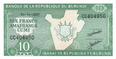 Burundi 2001-2007. 10Fr (7x) + 2005-2007. 20Fr (6x) + 2005-2007. 50Fr (6x) T:I,I-
Burundi 2001-2007....