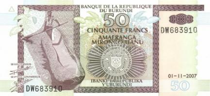 Burundi 2001-2007. 10Fr (7x) + 2005-2007. 20Fr (6x) + 2005-2007. 50Fr (6x) T:I,I-
Burundi 2001-2007....