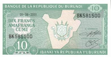 Burundi 2001-2007. 10Fr (7x) + 2005-2007. 20Fr (6x) + 2005-2007. 50Fr (6x) T:I,I-
Burundi 2001-2007....
