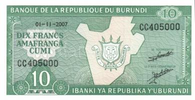 Burundi 2001-2007. 10Fr (7x) + 2005-2007. 20Fr (6x) + 2005-2007. 50Fr (6x) T:I,I-
Burundi 2001-2007....