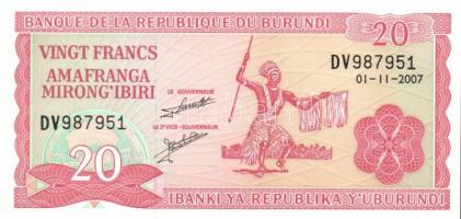 Burundi 2001-2007. 10Fr (7x) + 2005-2007. 20Fr (6x) + 2005-2007. 50Fr (6x) T:I,I-
Burundi 2001-2007....