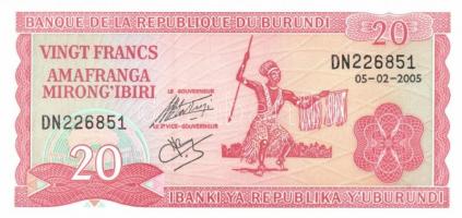 Burundi 2001-2007. 10Fr (7x) + 2005-2007. 20Fr (6x) + 2005-2007. 50Fr (6x) T:I,I-
Burundi 2001-2007....