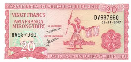 Burundi 2001-2007. 10Fr (7x) + 2005-2007. 20Fr (6x) + 2005-2007. 50Fr (6x) T:I,I-
Burundi 2001-2007....