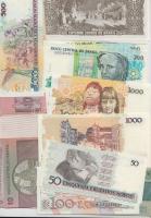 Brazília 20db modern bankjegy T:I
Brazil 20 pcs of modern banknotes C:Unc