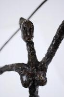 Murai Jenő (1919-1989): Tornász lány. Acél, jelzett, m:34 cm, h:28 cm