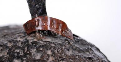 Murai Jenő (1919-1989): Tornász lány. Acél, jelzett, m:34 cm, h:28 cm