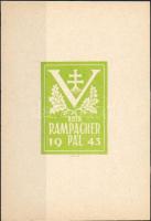 1942 Rampacher Pál BUÉK 1943 emlékív