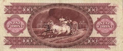 1992. 100Ft nyomdai papírránccal T:III