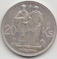 Szlovákia 1941. 20K Ag "Cirill és Metód" T:1- Slovakia 1941 20 Korun Ag "St. Kyrill and St. Methodius" C:AU