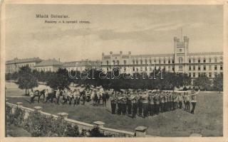 Mladá Boleslav, military barracks, parade