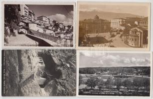 6 db régi, bolgár városképes lap / 6 pre-1945 Bulgarian town-view postcards