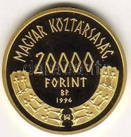 1996. 20.000Ft "Honfoglalás" arany 6,982g T:PP Csak 5000db! R!