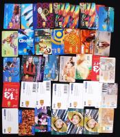 38db görög, angol, német, román, USA Telefonkártya.