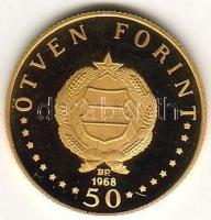 1968. 50Ft "Semmelweis" arany 4,205g T:1