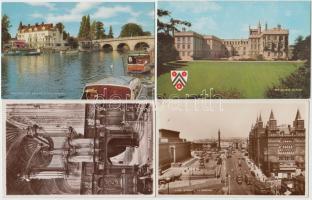 39 db modern külföldi városképes lap, főként az Egyesült Királyság városairól / 39 pieces of modern cards, mostly United Kingdom's city card