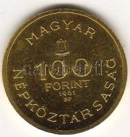 1961. 100Ft "Bartók" arany 7,676g T:1/2 Csak 2500db! R!