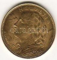 Svájc 1922. 10Fr "Vreneli" arany 3,226g T:2+ R!