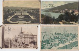 15 db főként régi horvát és szerb városképes lapok / 15 pieces of old city cards, Spain, Croatia