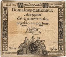 Franciaország 1792. 15S T:II/III