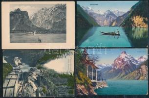 18 db régi képeslap, Alpok / 18 pieces of old cards, Alps