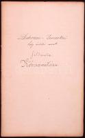 cca 1880 Vasúttörténeti dokumentum: A debreczen-derecskei helyi érdekü vasut - földmunka - köbszámit...