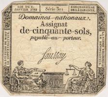 Franciaország 1792. 50S T:II/II-