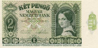 1940. 2P a fehér szél jobb oldalon van (kézi felvágási hiba!) T:I-