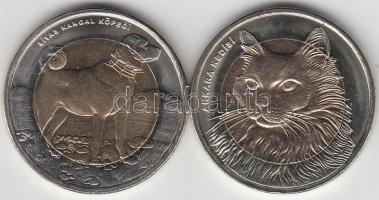 Törökország 2010. 1L "Macska" + 1L "Kutya" T:1- Tanúsítvánnyal!
Turkey 2010. 1 L...