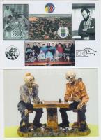 200 különféle modern SAKK motívum képeslap / Modern CHESS postcards, 200 different