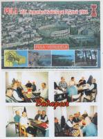 200 különféle modern SAKK motívum képeslap / Modern CHESS postcards, 200 different