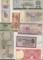 Kína 1953-1979. 1f - 1Y 4klf + Egyiptom 25P T:III + NDK 1964. 5M Indonézia 1984. 100R + Vietnam 1985...