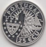 Portugália 1997. 25E Ag "Ferdinand Magellan" (28g/0.500) T:PP Portugal 1997. 25 Ecu Ag "Ferdinand Magellan" (28g/0.500) C:PP