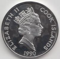 Cook-szigetek 1990. 50$ Ag "Amerika 500 éve - Jacques Cartier" (31.1g/0.925) T:PP
Cook Isl...