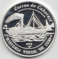 Kuba 1993. 5P Ag "Postatörténet-hajó" T:PP
Cuba 1993. 5 Pesos Ag "Postal History of C...