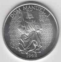 1998. 1000Esc Ag "I. Mánuel király, hajók" T:BU
Portugal 1998. 1000 Escudos Ag "King ...