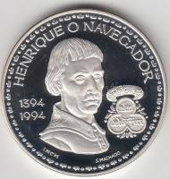 Portugália 1994. 200Esc Ag "Tengerész Henrik" T:PP 
Portugal 1994. 200 Escudos Ag "He...