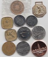 10db vegyes kanadai emlékpénz és érem T:vegyes